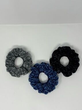 Night Sky Crochet Scrunchies (Set of 3)